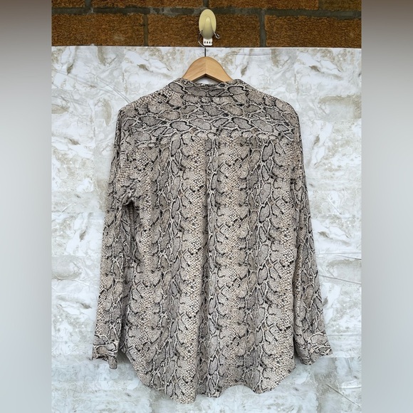 Equipment Slim Signature snake effect print silk shirt XXL - Picture 13 of 14